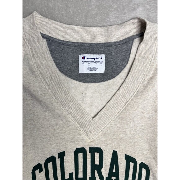 Champion Colorado State University Sweatshirt M CSU Rams College School V-Neck - Picture 3 of 7